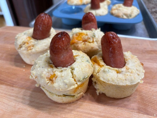 Hot Dog of the Week: Jalapeño Cheese Curd Corn Dog Muffins 🌭🧀🌶️