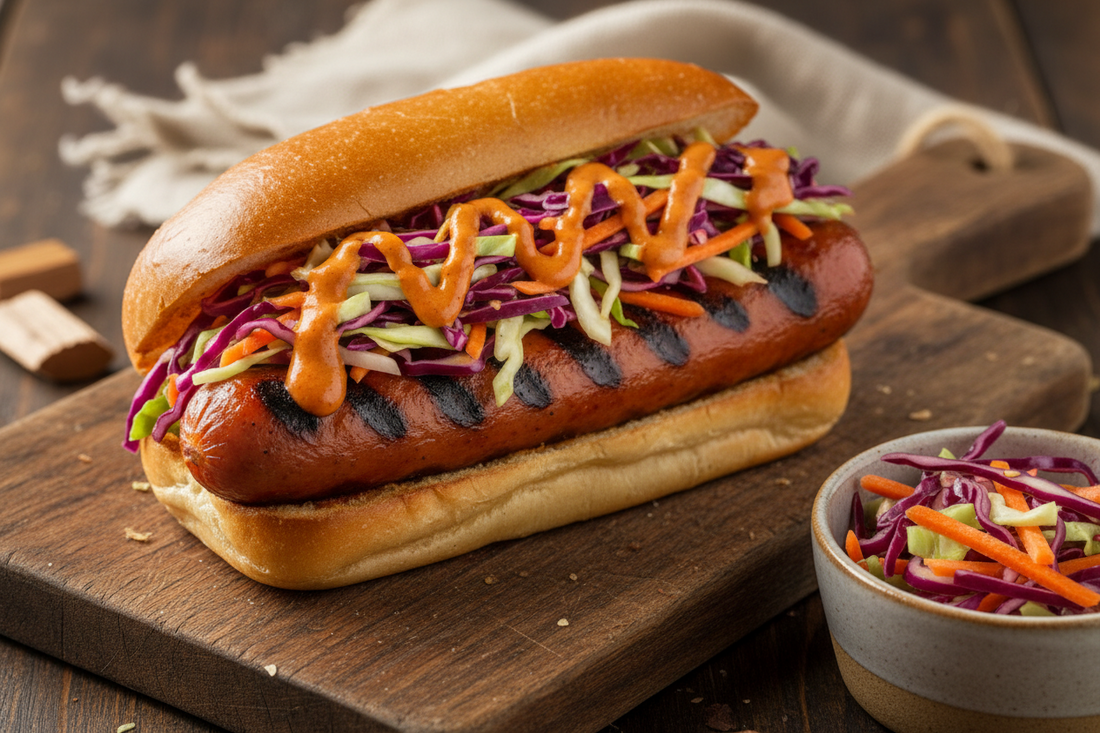 Brat of the Week: Green Chili Brat + Chipotle Slaw That'll Change Your Cookout Game