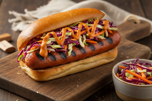 Brat of the Week: Green Chili Brat + Chipotle Slaw That'll Change Your Cookout Game