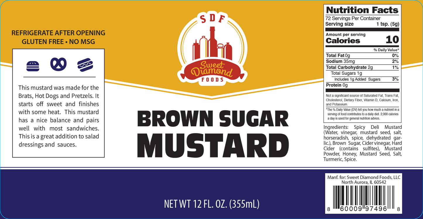 Sweet Diamond's Brown Sugar Mustard