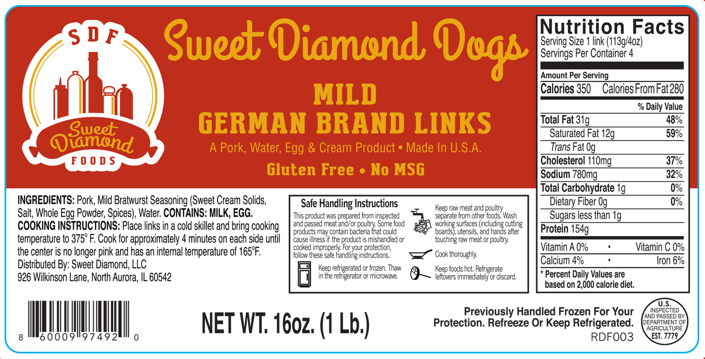 German Brand Links (*Brats)